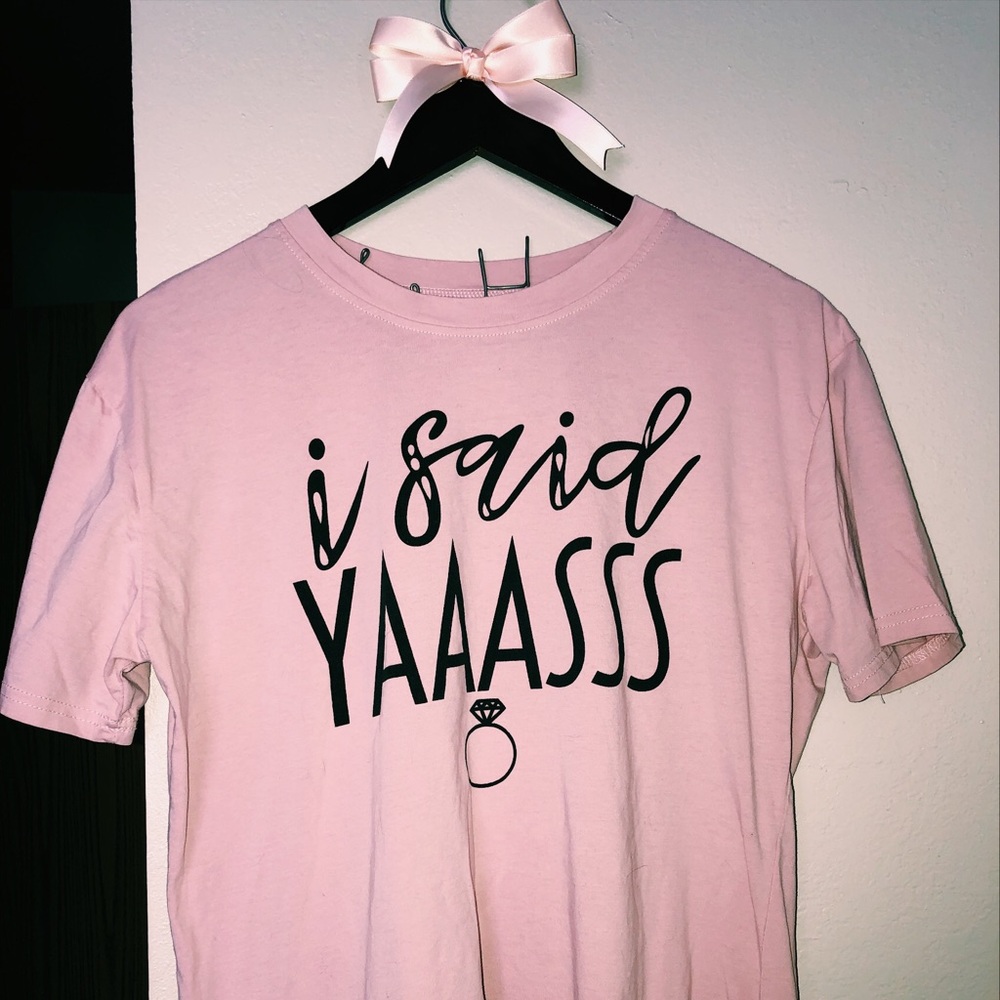 Three bride to be shirts 💗